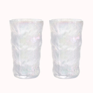 כוס זכוכית משופעת ריינבו - 400 מל 2 יח