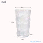 כוס זכוכית משופעת ריינבו - 400 מל 6 יח