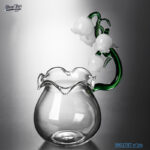 כוס זכוכית פרח גבעול