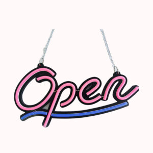 שלט ניאון open