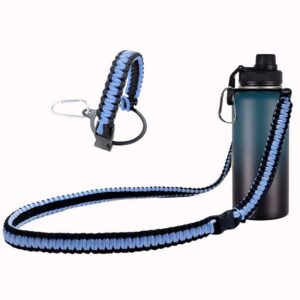רצועת לכתף ורצועת ליד של בקבוק מים חיצוני - כחול 1