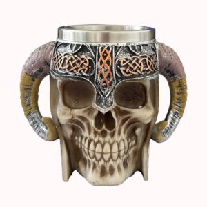 כוס גולגולת עם קרניים 1