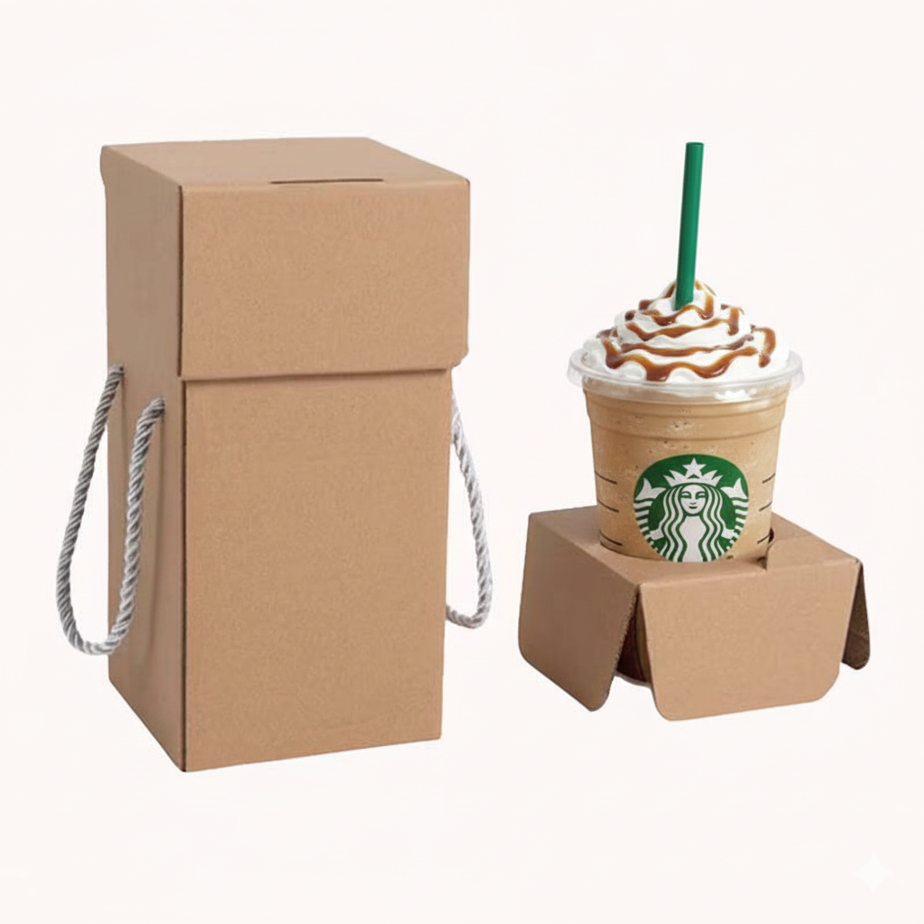 קופסת אריזה לכוס משקה יחיד - 10 יח 1