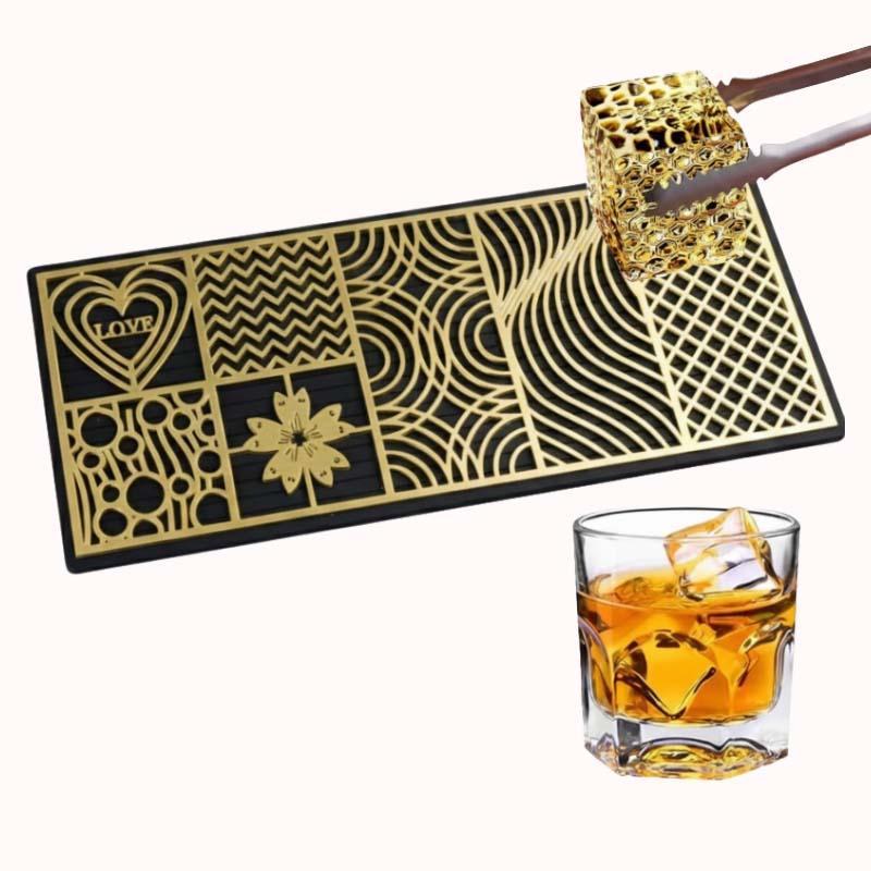 מגש חותמות פליז לקוביות קרח - 7 דוגמאות 1