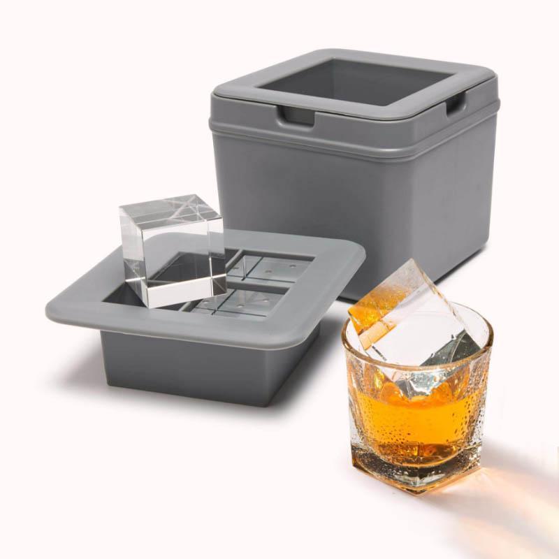 תבנית קוביות קרח צלולות קריסטל - 4 קוביות 1