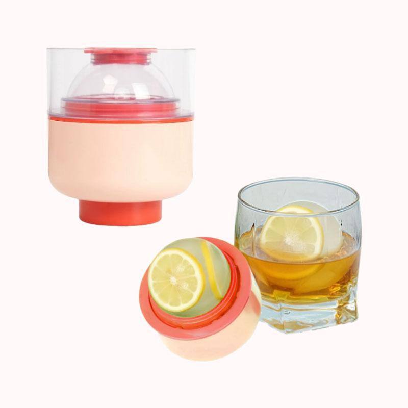 תבנית קרח כדורים בלחיצה-ורוד 1