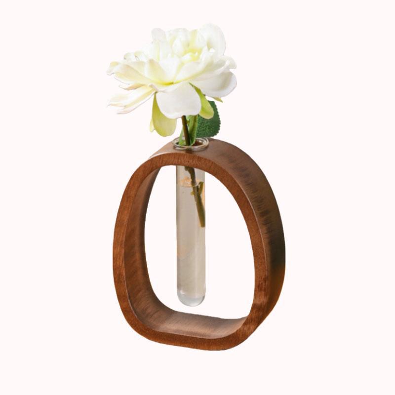 אגרטל הידרופוני במסגרת עץ אובלית 1