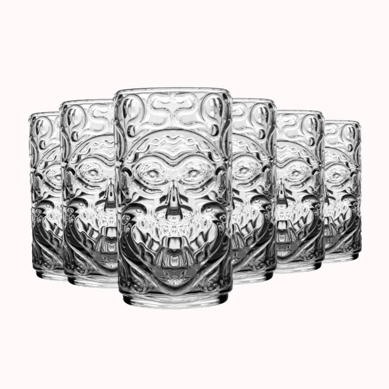 סט כוסות טיקי זכוכית טרייבל - 6 יח 1