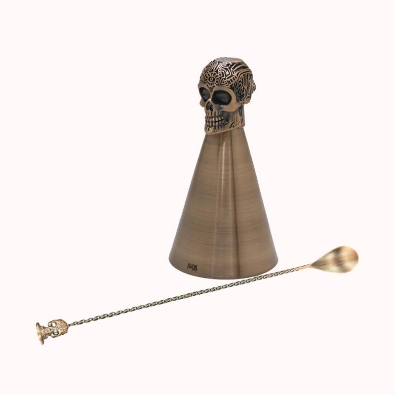 גיגר גולגולת נחושת עם כפית תואמת 90 מל 1