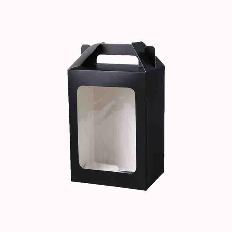 קופסת מתנה עם חלון 18/25/13- שחור - 10 יח 1