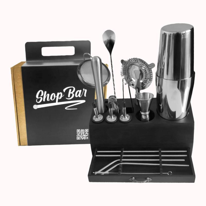 ערכת ברמן שופ בר 17 יח' - נירוסטה 1