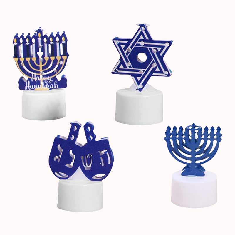סט 4 נורות לד חנוכה 1