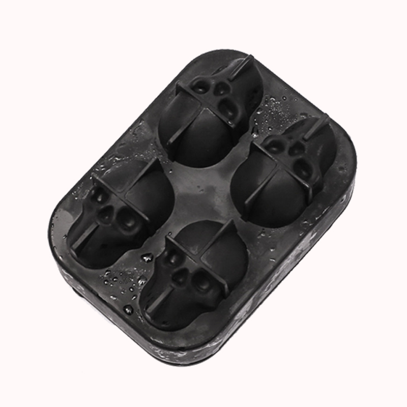 תבנית סיליקון גולגולת 4 שקעים 1