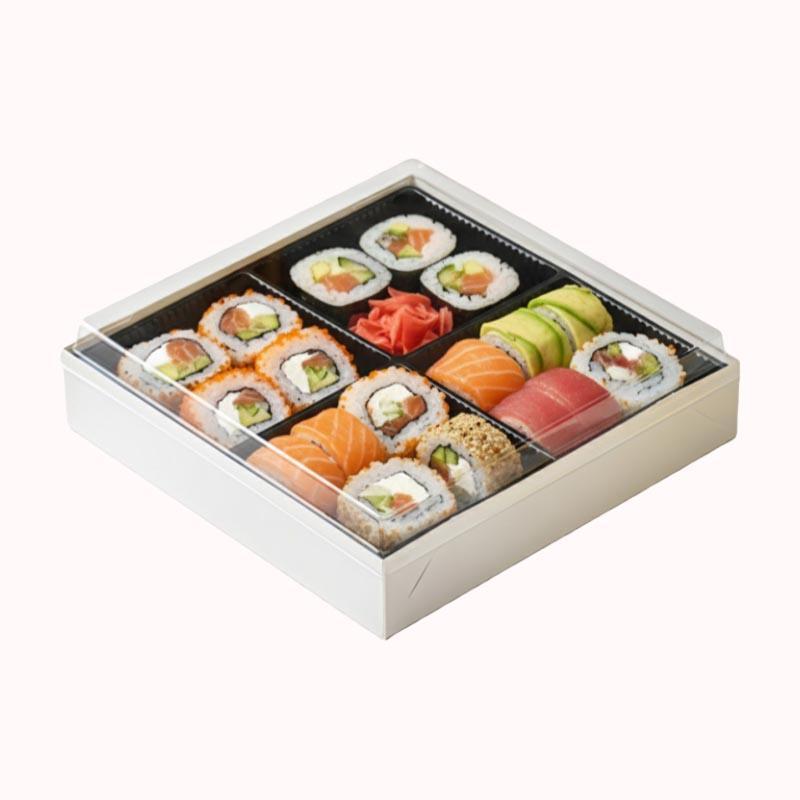 קופסא מחולקת עם מכסה שקוף -24/24 4 מקום 10 יחידות 1