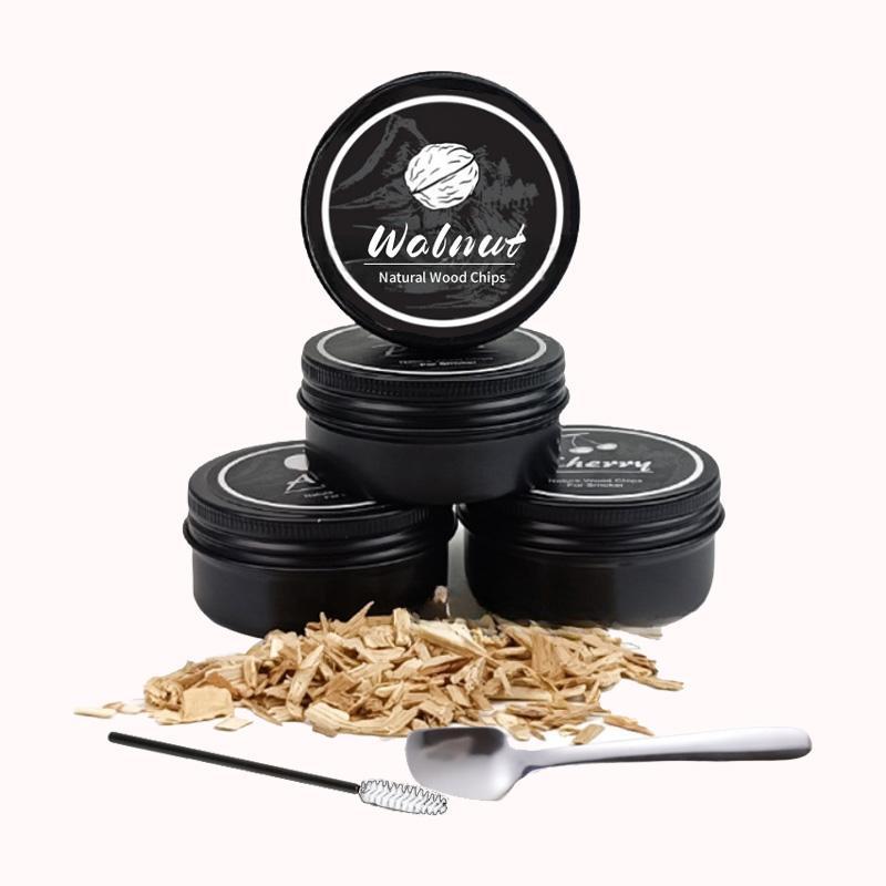 סט 6 חלקים שבבי עץ טבעי - 4 טעמים 1